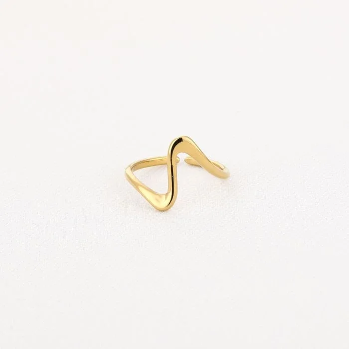 ring - one wave goud