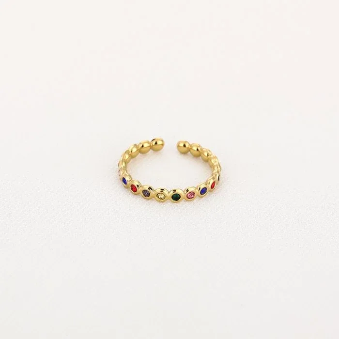 ring - multicolour gold