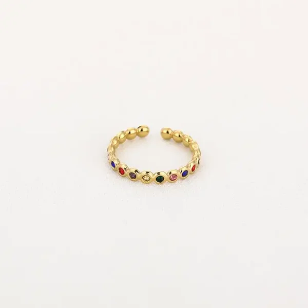 ring - multicolour gold