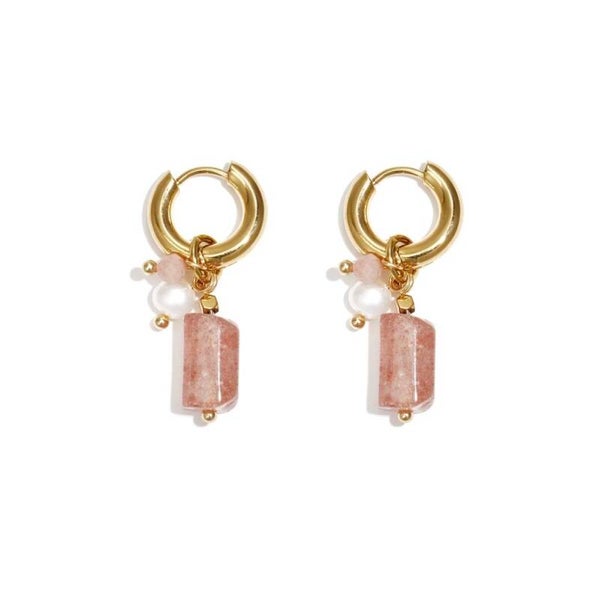oorbellen - cato pink gold