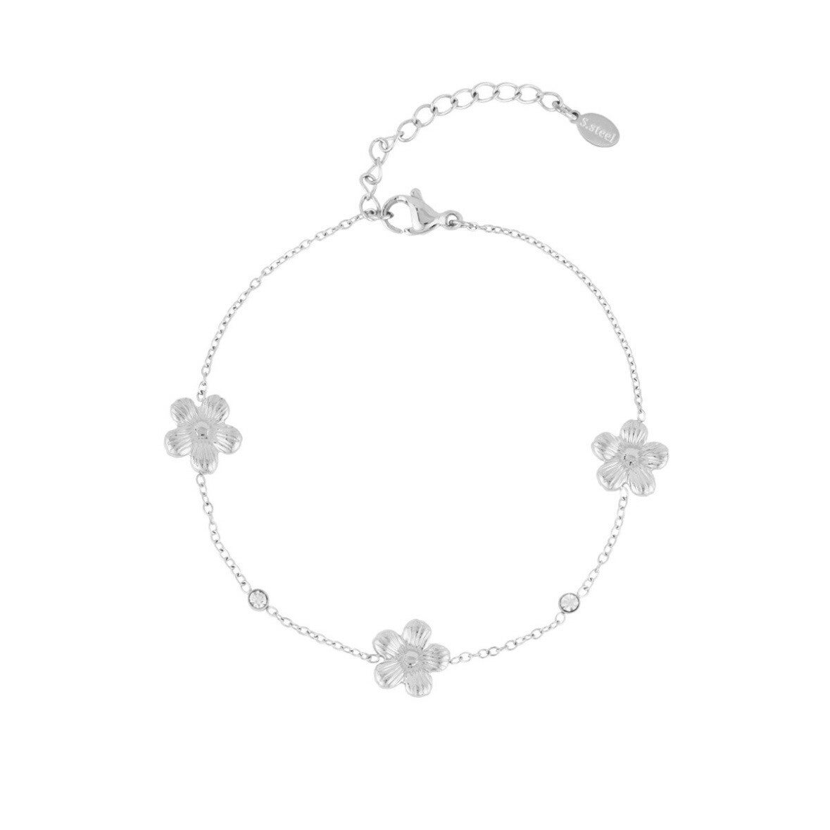 armband - bloomies zilver