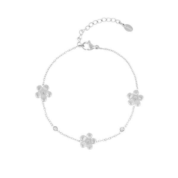 armband - bloomies zilver