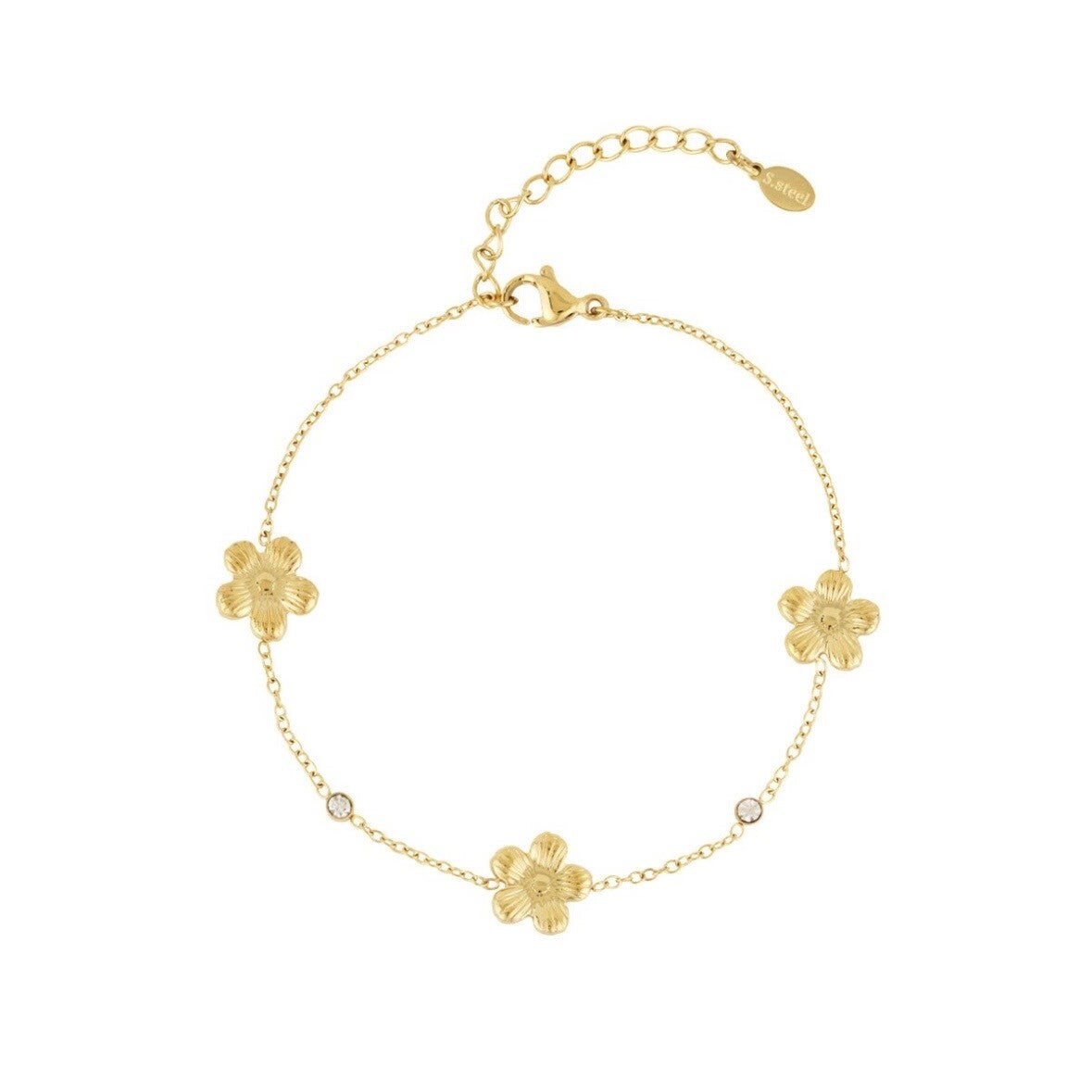armband - bloomies goud