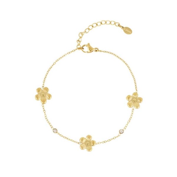 armband - bloomies goud
