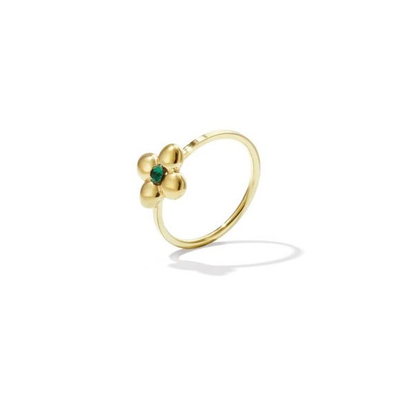 ring - bloom green gold