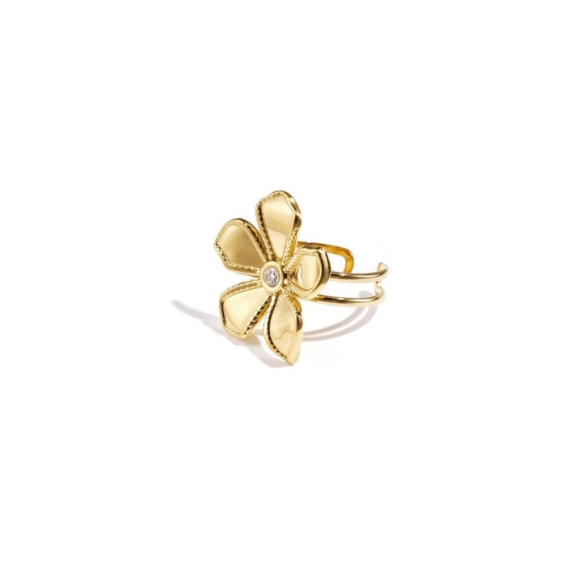 ring - big bloom goud