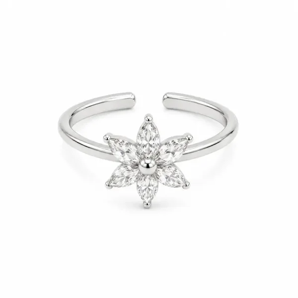 ring - lily zilver