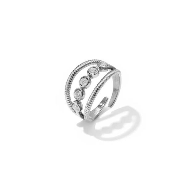 ring - amae zilver