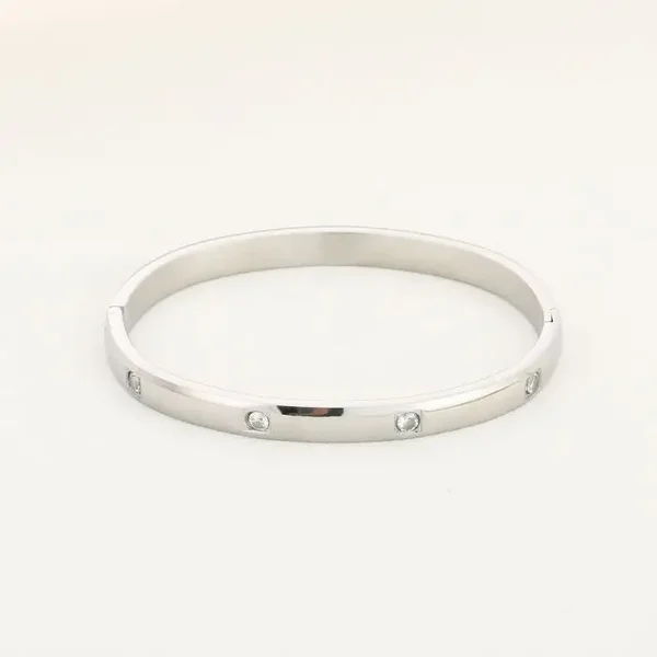 armband - bangle fem zilver