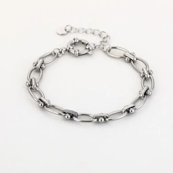 armband - chains zilver
