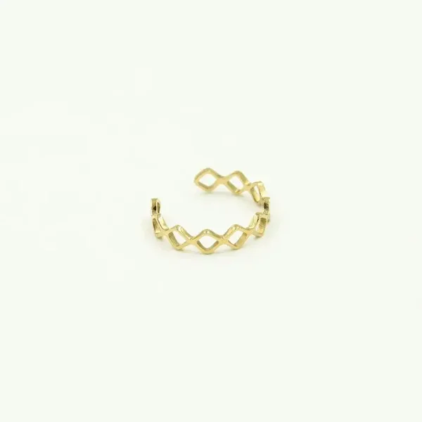 ring - mini ovals goud