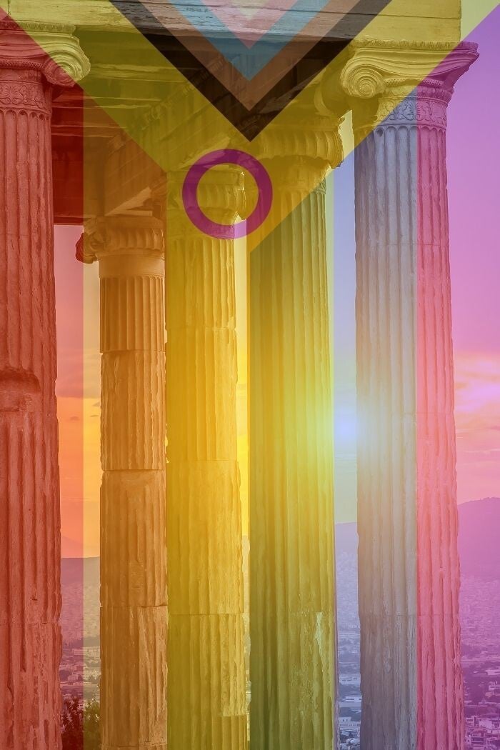 Säulen eines Thempels der Alten Griechen 