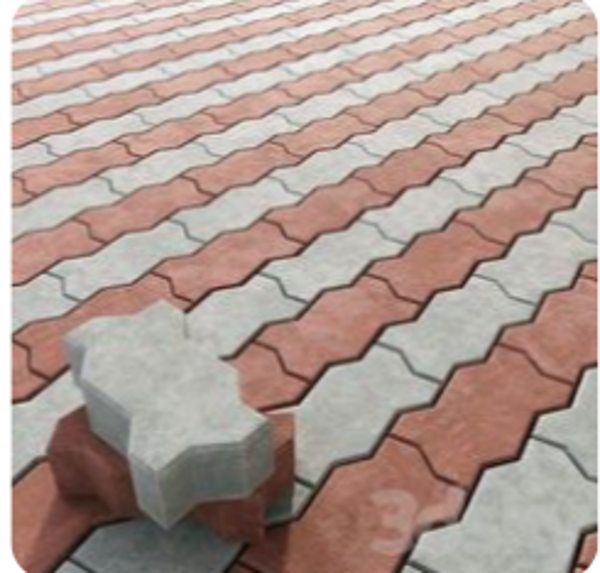 zig zag uni interlock bricks pavers
