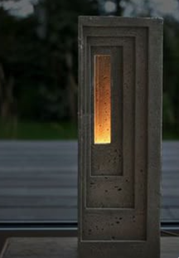 brick industrial concrete lamp