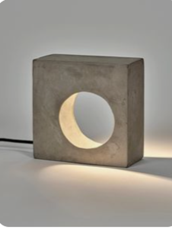 industrial concrete lamp indoors and outdoor
