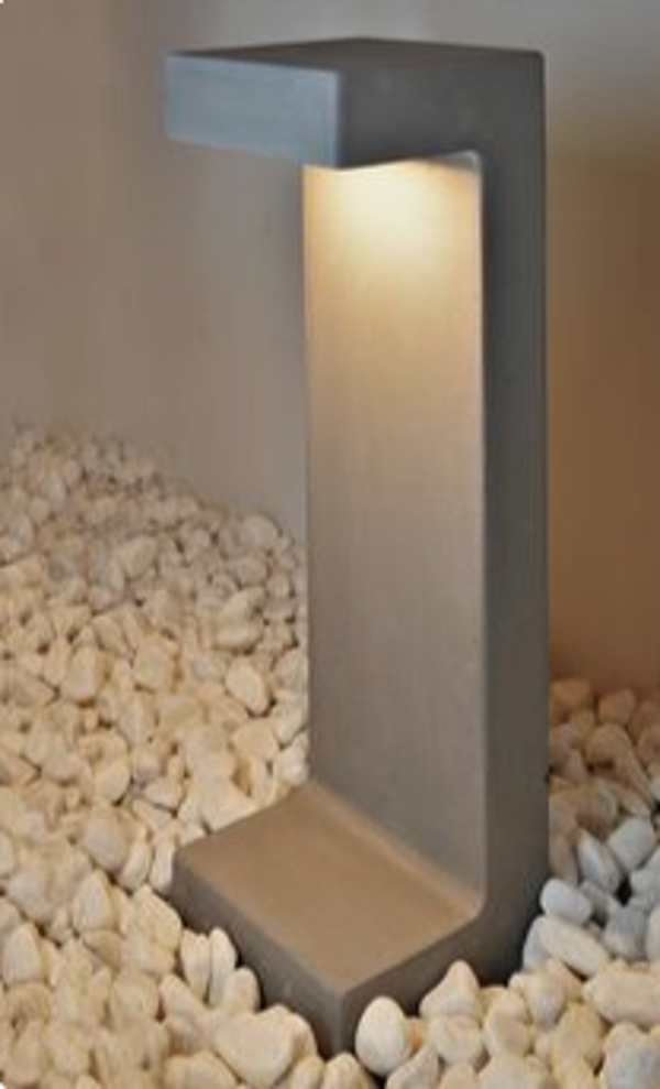 industrial concrete lamp indoors and outdoor