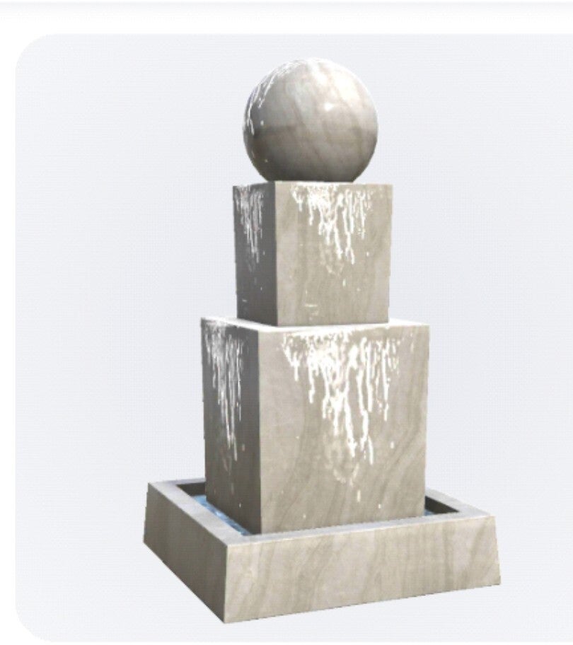 square water fountain