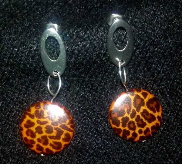 Leopard Print Earrings