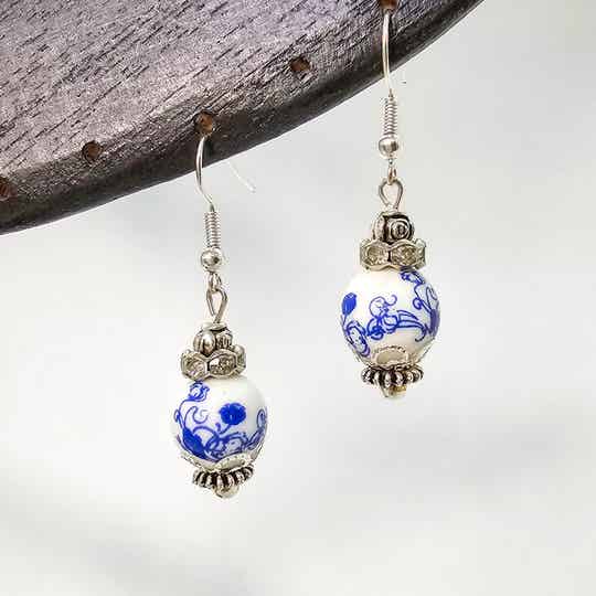 Oorbellen Delfts Blauw - 1