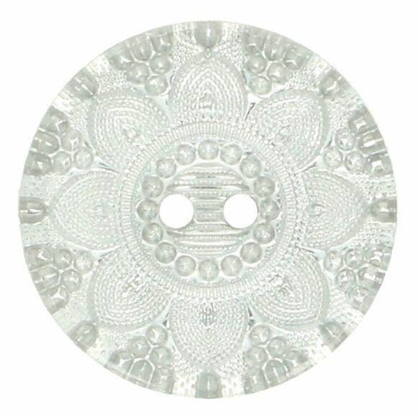 Knoop doorzichtig zilver ster