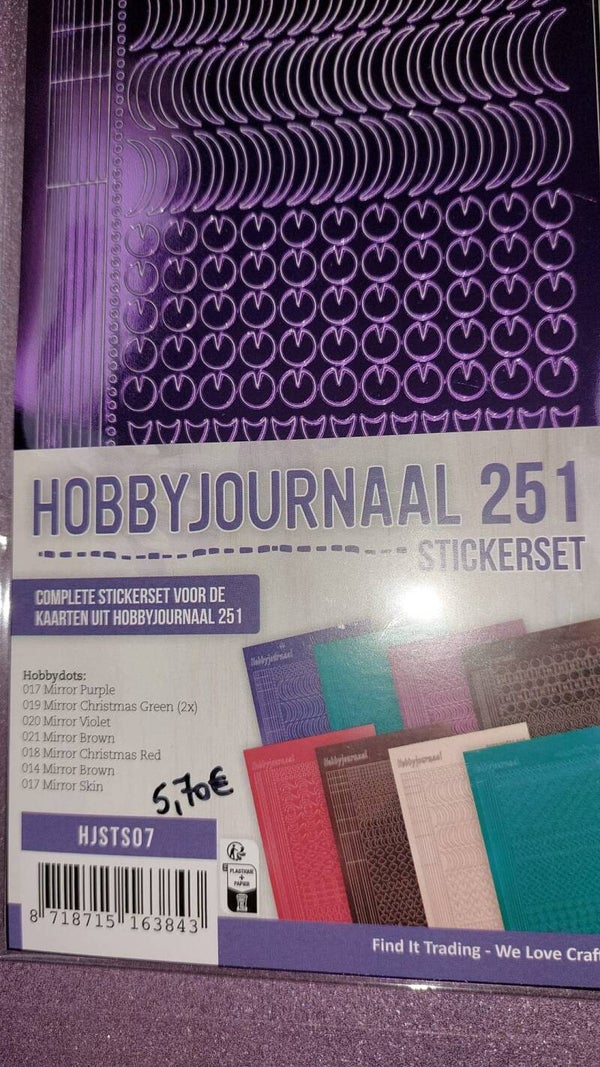Stickerset Hobbyjournaal