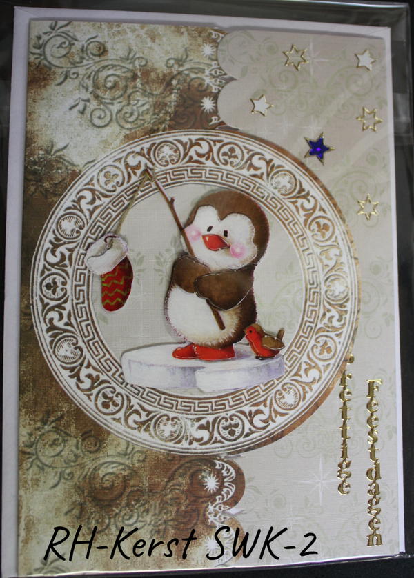 Kerst & Nieuwjaars wenskaart - handgemaakt