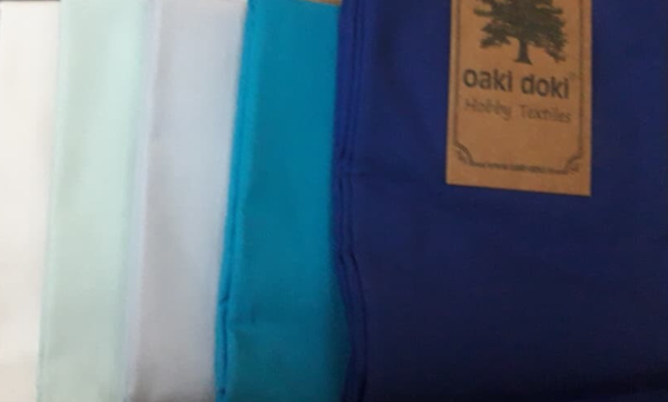 Katoen effen stofjes