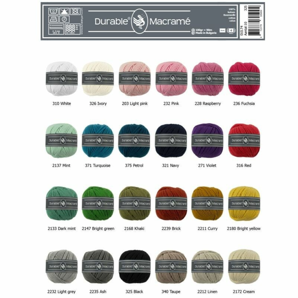 Durable Macramé (afhalen of pakketverzending)