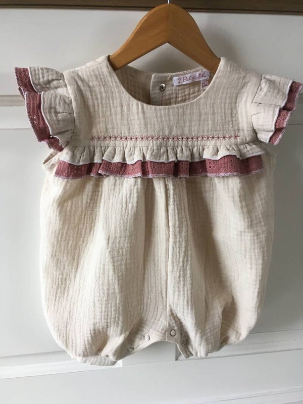 Korte jumpsuit met franjes