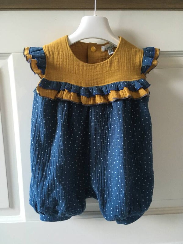 Korte jumpsuit met franjes