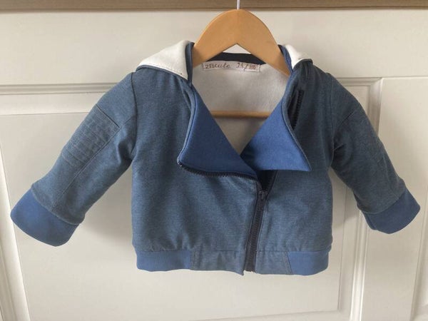 Stoere jas met rits
