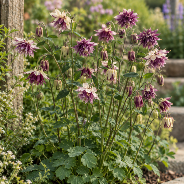 Akelei Purple Barlow - Aquilegia vulgaris Purple Barlow  40 zaden