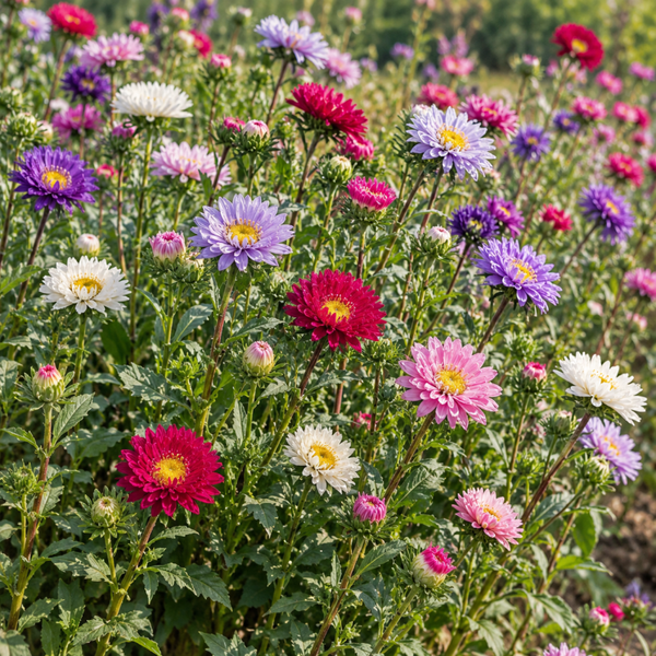 Aster Matsumoto mix BIO - Callistephus chinensis Matsumoto mix  150 zaden