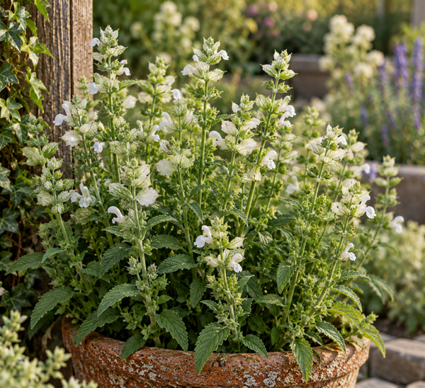 Bonte salie wit - Salvia viridis White Mist  50 zaden