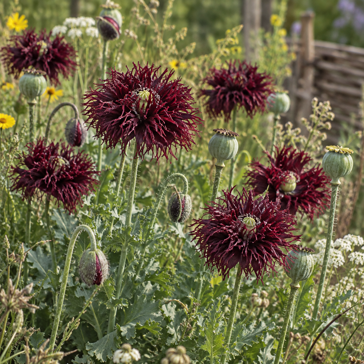 Klaproos Black Swan - Papaver somniferum Black Swan  250 zaden