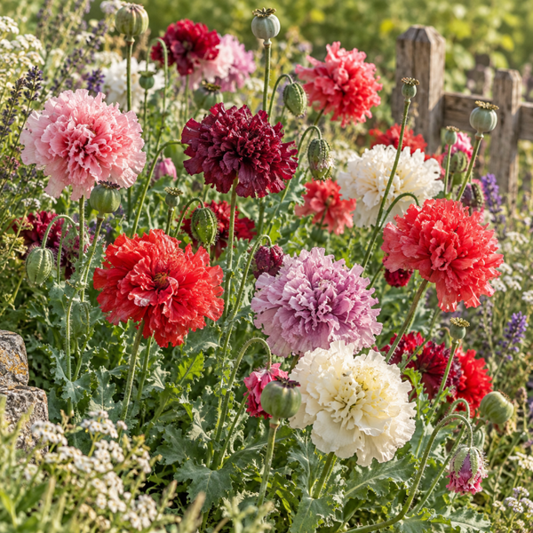 Klaproos pioenbloemig mix - Papaver somniferum Peony Flowered Mix  200 zaden