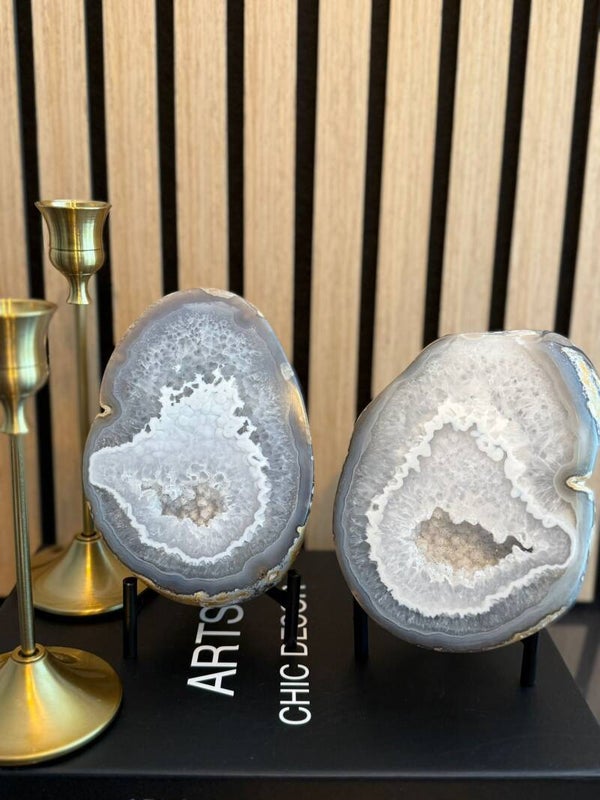 Agaat Geode Gepolijst Set