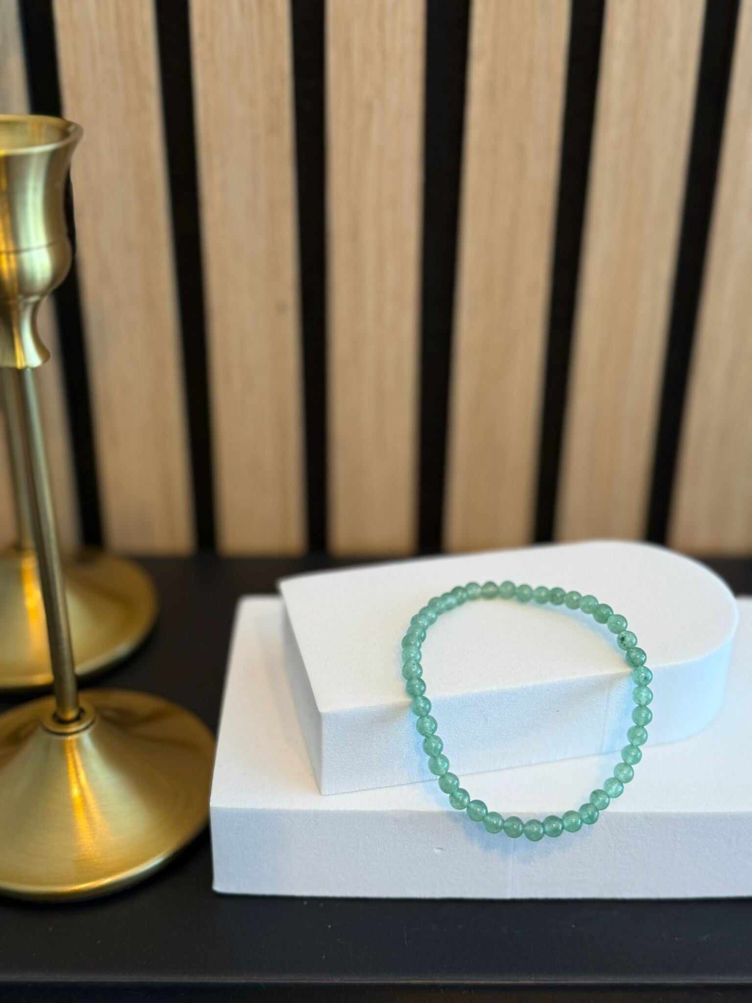 Kogelarmband 4mm Aventurijn