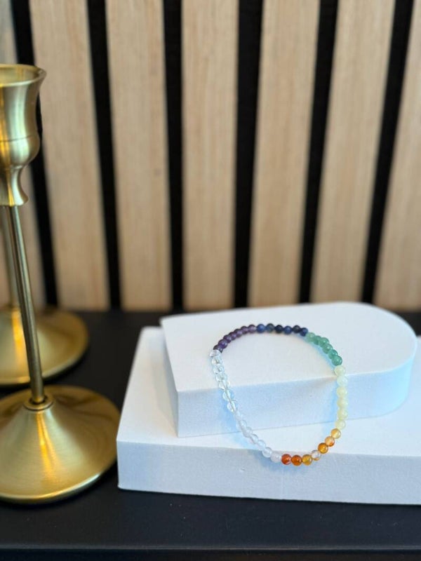 Kogelarmband 4mm Chakra