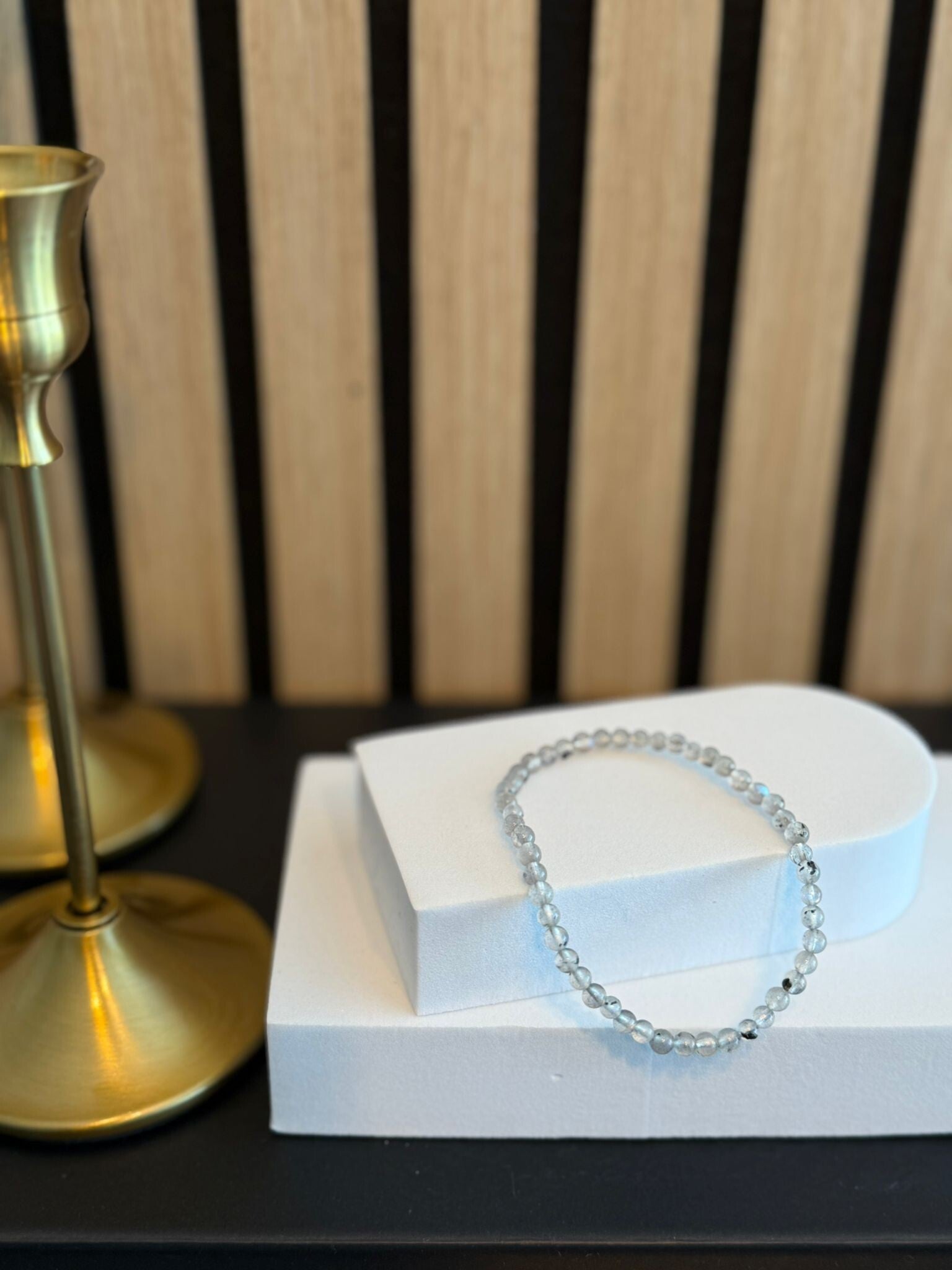 Kogelarmband 4mm Labradoriet