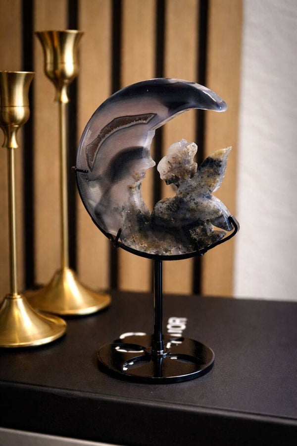 Agaat (elf en maan) op standaart