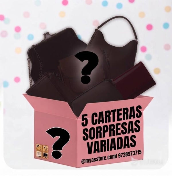 Caja misteriosa de carteras