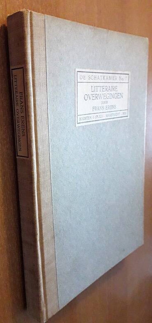 Erens, Frans - Litteraire overwegingen