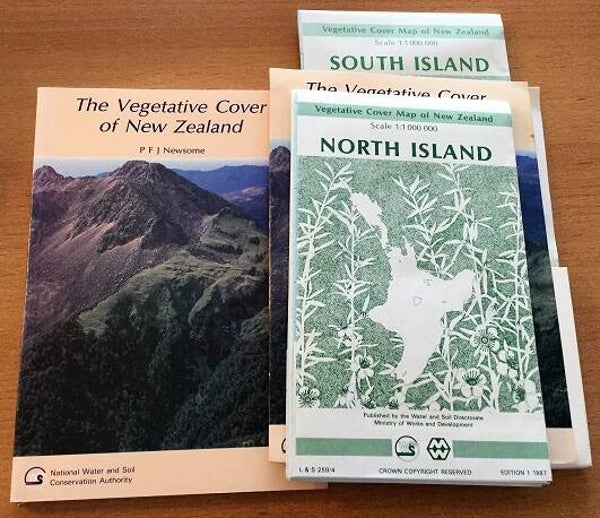 Newsome, P. F. J. - The vegetative cover of New Zealand & 2 maps