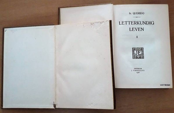 Querido, Is. - Letterkundig leven. Delen 1, 2 en 3