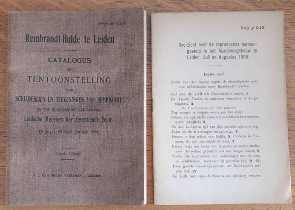 Bredius, A. et al. - Rembrandt-Hulde te Leiden, 1906: catalogus & los overzicht
