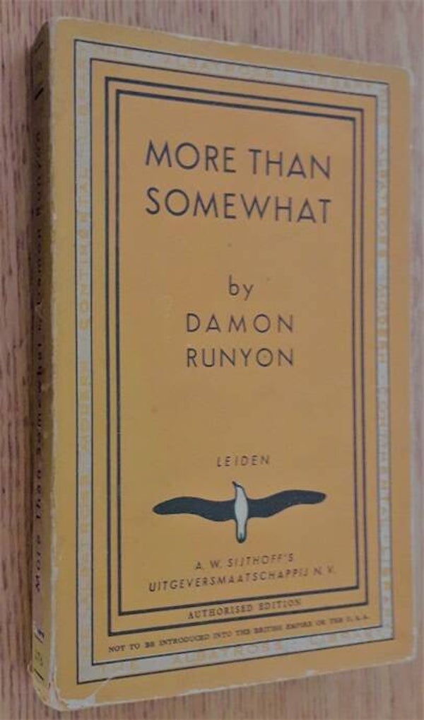 Runyon, Damon - More than somewhat. A series of stories