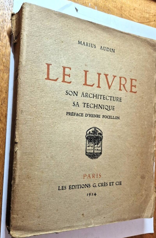 Audin, Marius - Le Livre: Son Architecture, Sa Technique