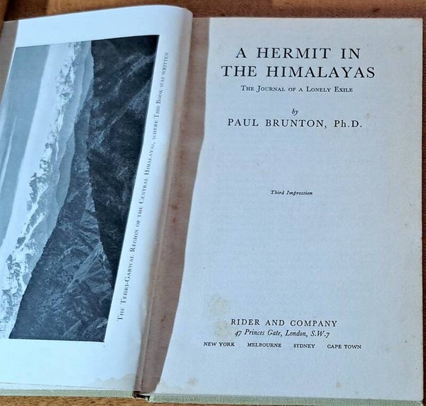 Brunton, Paul - A Hermit in the Himalayas