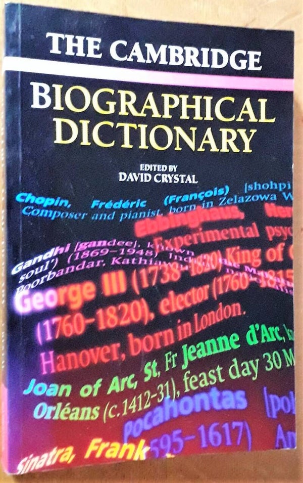 Crystal, David (editor) - The Cambridge Biographical Dictionary
